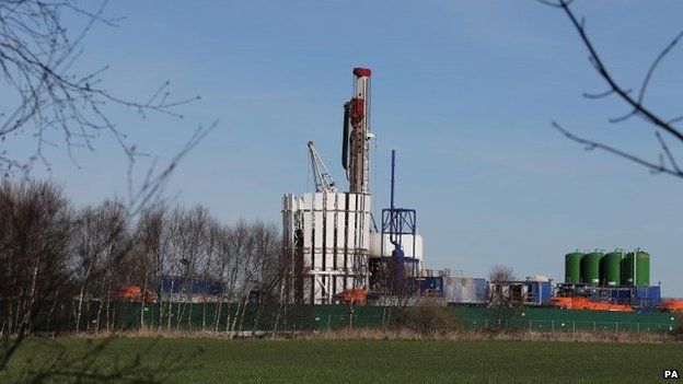 Fracking test site at Barton Moss