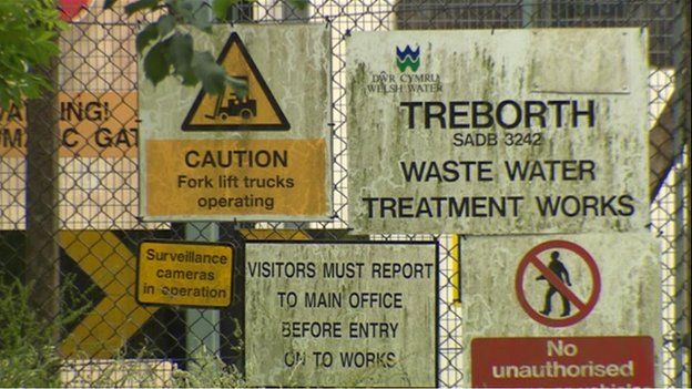 Treborth waste water plant has had work done on it and more is planned