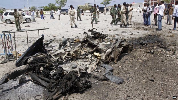 Somalia Parliament Suicide Car Bomb Kills Four - BBC News