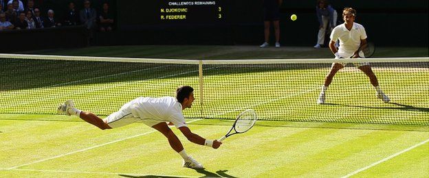 Novak Djokovic and Roger Federer