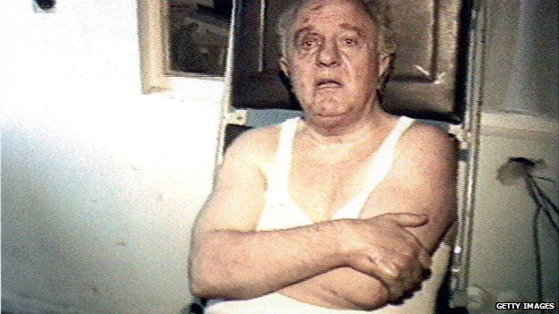Eduard Shevardnadze covered in cuts and bruises after escaping an apparent assassination attempt - 29 August 1995