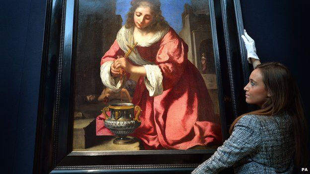 Saint Praxedis by Johannes Vermeer