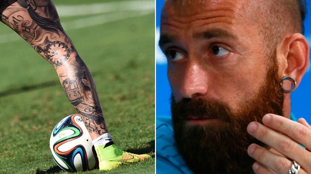 Raul Meireles and tattoo