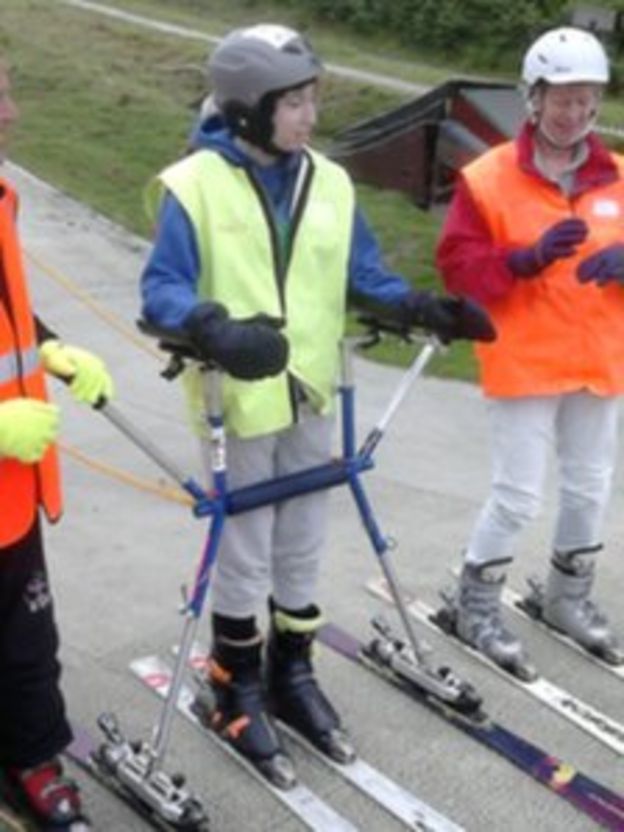 Crash burns victim Catrin Pugh returns to skiing BBC News