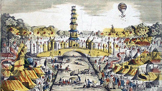 1814 jubilee celebrations in London on 1 August