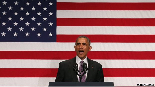 US President Barack Obama appeared in Washington on 25 June 2014