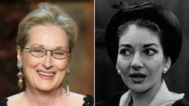Meryl Streep and Maria Callas