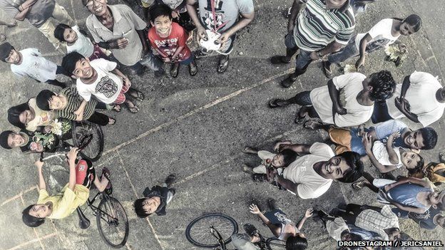 Manila people shot from drone photography competition