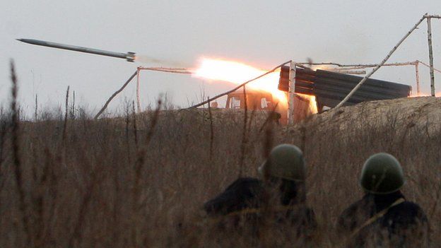 Grad rockets in Ukraine - file pic