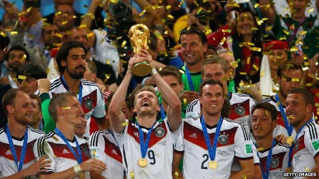 Germany damaged the World Cup trophy while celebrating in Berlin
