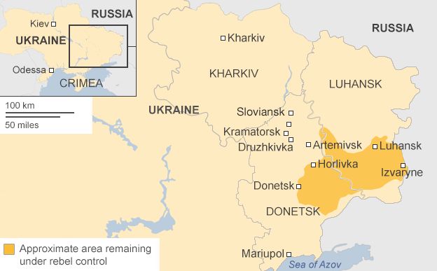 Ukraine rebel area