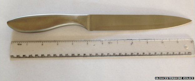 A knife similar to that which was used to murder Hollie Gazzard