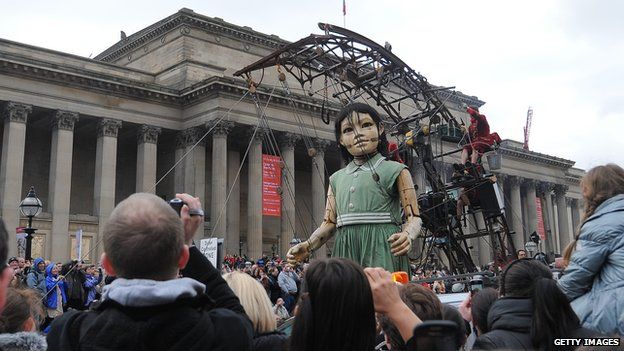 The little girl in Liverpool in 2012