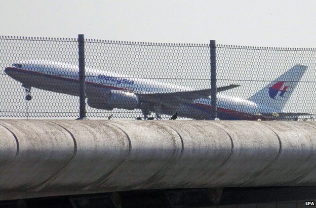 Flight MH17 leaving Schiphol Airport, Amsterdam, 17 July