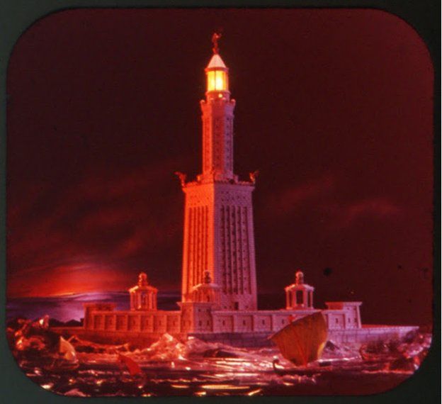 Слайд-фото Александрийского маяка