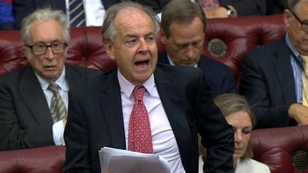 Lord Falconer speaking in the Lords