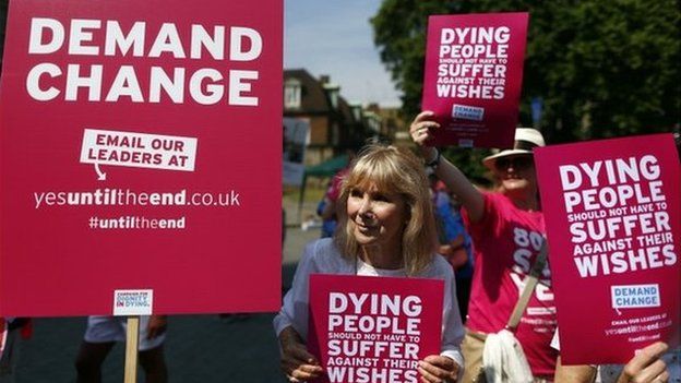 Supporters of assisted dying