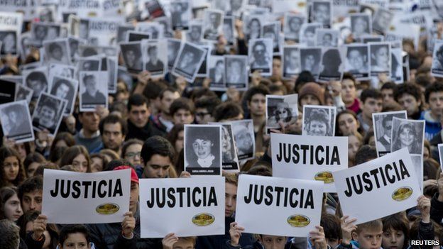 Vigil to mark the 20th anniversary of the Amia bomb attack in Buenos Aires