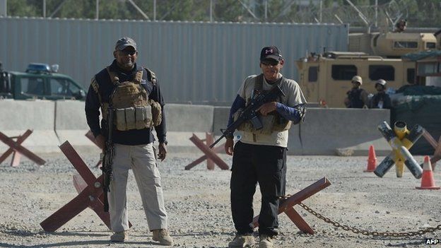 Two security guards at site of Kabul airport attack