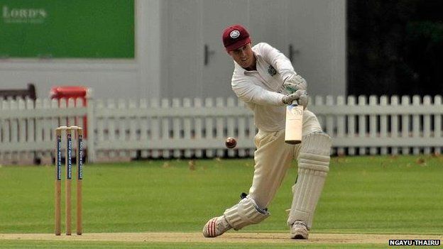 Former England batsman Ed Smith playing for Authors XI