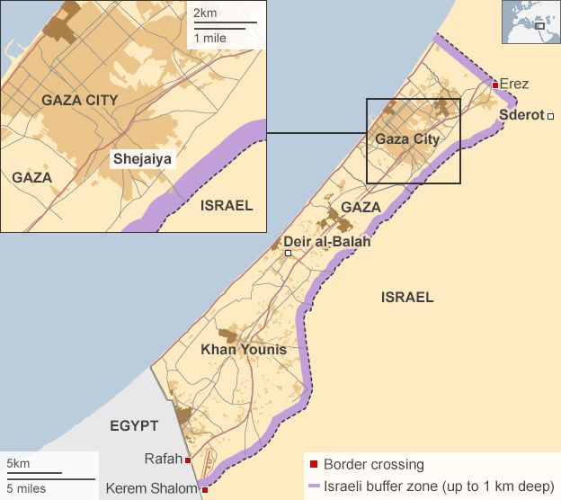 Map of Gaza