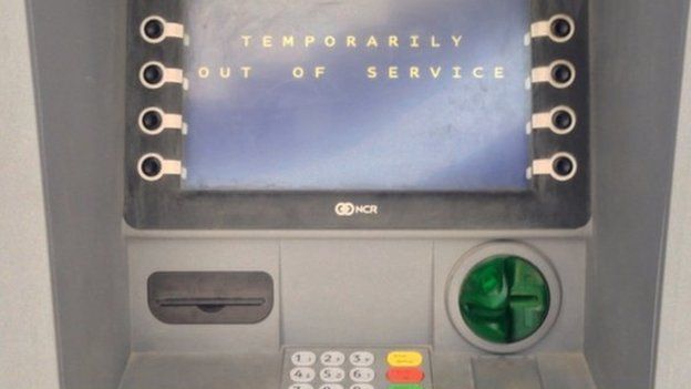 An out of service ATM in Tripoli, Libya