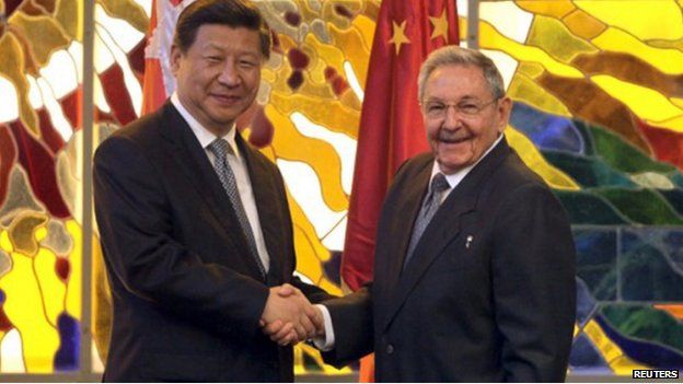 President Xi Jinping's meeting with his Cuban counterpart Raul Castro will boost trade ties, papers say