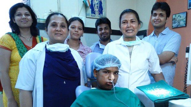 Medical team who operated on Ashik Gavai's teeth