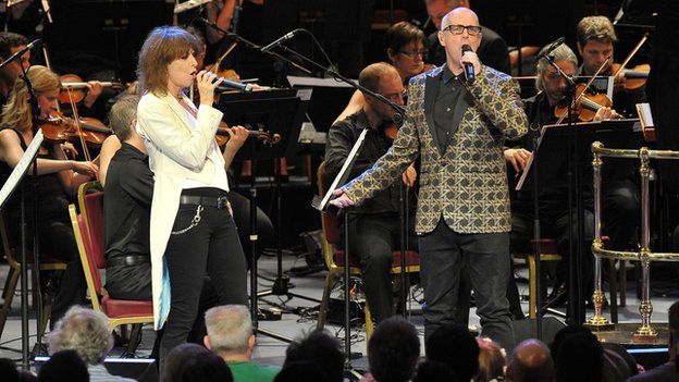 Chrissie Hynde and Neil Tennant with the BBC Concert Orchestra