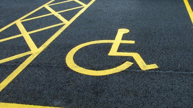 Disabled parking space