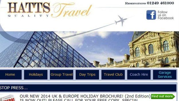 Hatts Travel website
