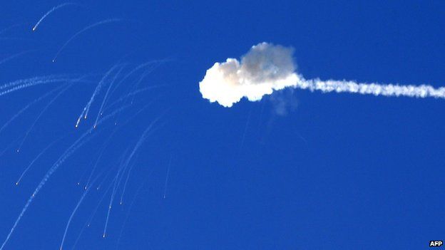 Iron Dome missile interception, 25 July 2014
