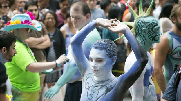 Body painting in New York