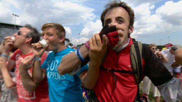 ice cream eating record 