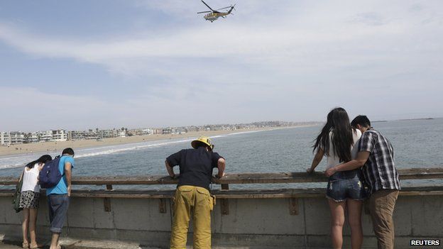 Fire fighter at Venice Beach