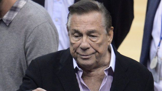 File photo: Los Angeles Clippers owner Donald Sterling at an NBA playoff game between the Clippers and the Golden State Warriors at Staples Center in Los Angeles, California, 21 April 2014