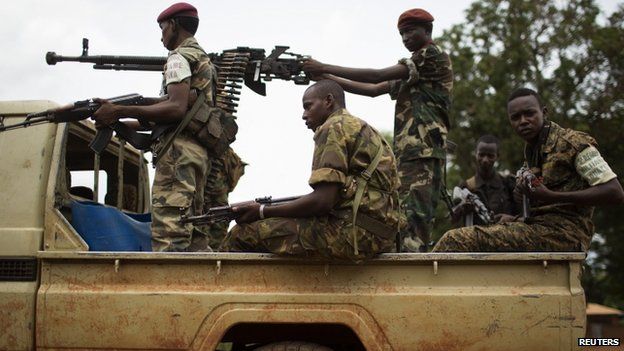 Seleka fighters in Bambari, CAR - May 2014