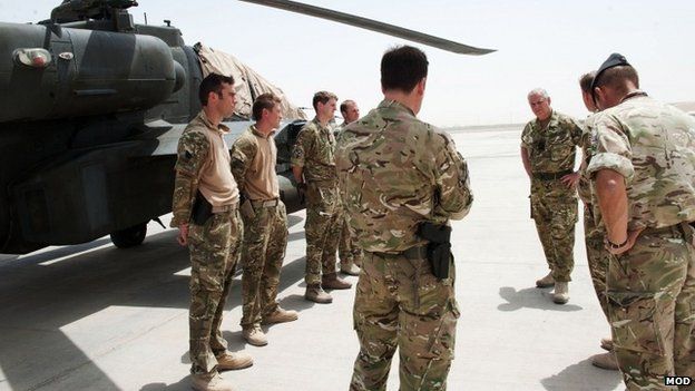 The Duke of York during visit to Afghanistan
