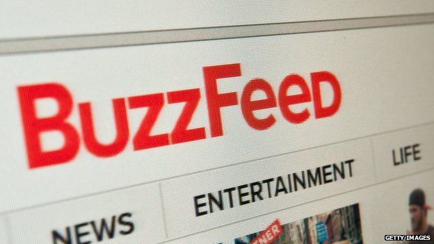 The index page of BuzzFeed.