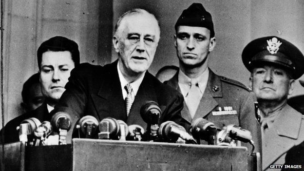 President Franklin D Roosevelt at one of his inaugurations