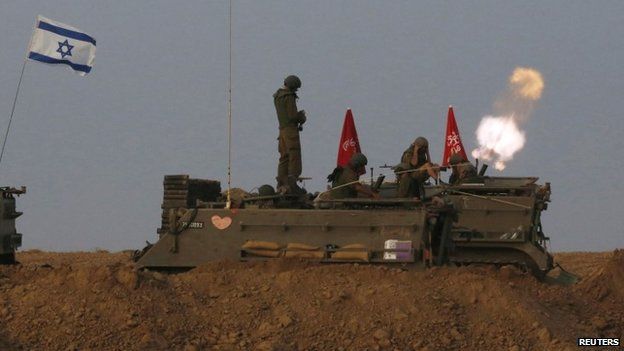 Israeli troops fire mortars on Gaza just before ceasefire - 1 August