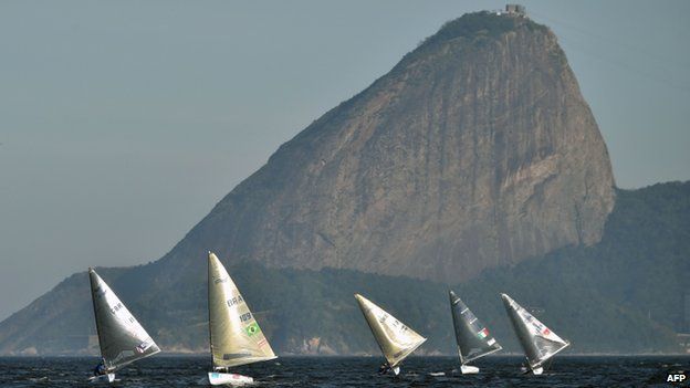Test regatta for Rio Olympics in Guanabara Bay