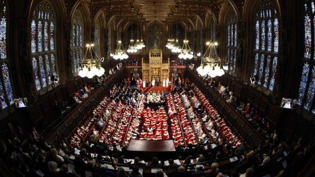 House of Lords at State Opening of Parliament