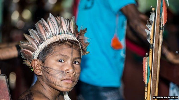 Munduruku child in April 2014