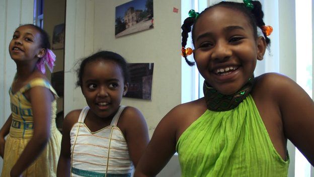 Ethiopian American children in Washington