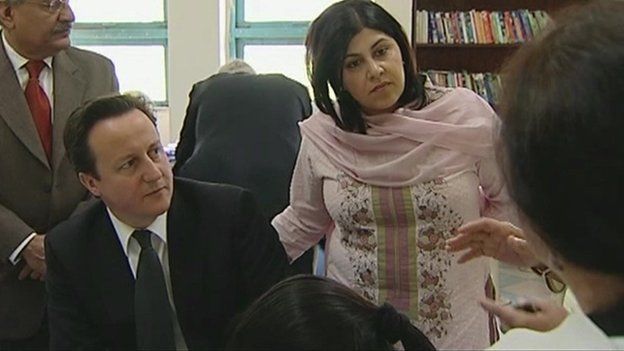 David Cameron and Lady Warsi