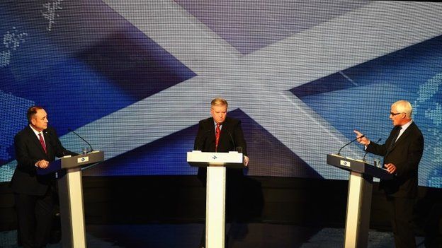 Alex Salmond and Alistair Darling