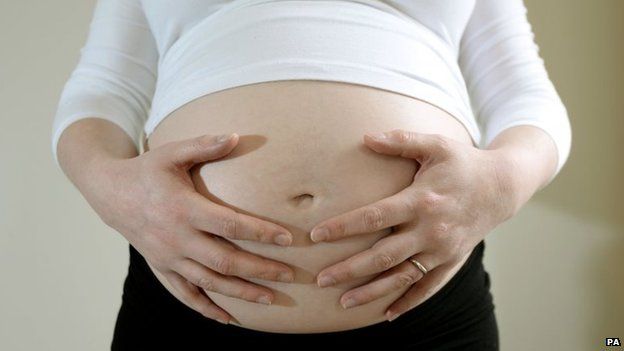 File photo a pregnant woman, 1 April 2014