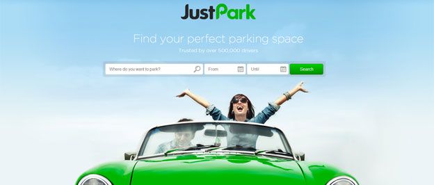 JustPark - screenshot from website