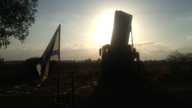 Raz battery on the Israeli border with the Gaza Strip